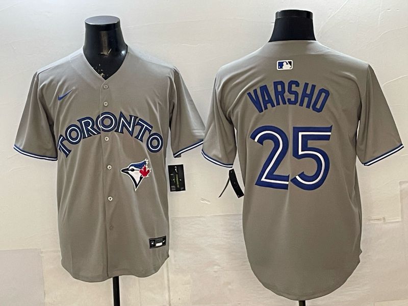 Men Toronto Blue Jays #25 Varsho Grey 2026 Nike Game MLB Jersey 002->toronto blue jays->MLB Jersey